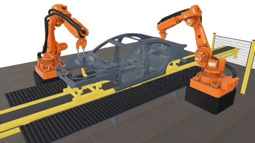 Car assembly robots